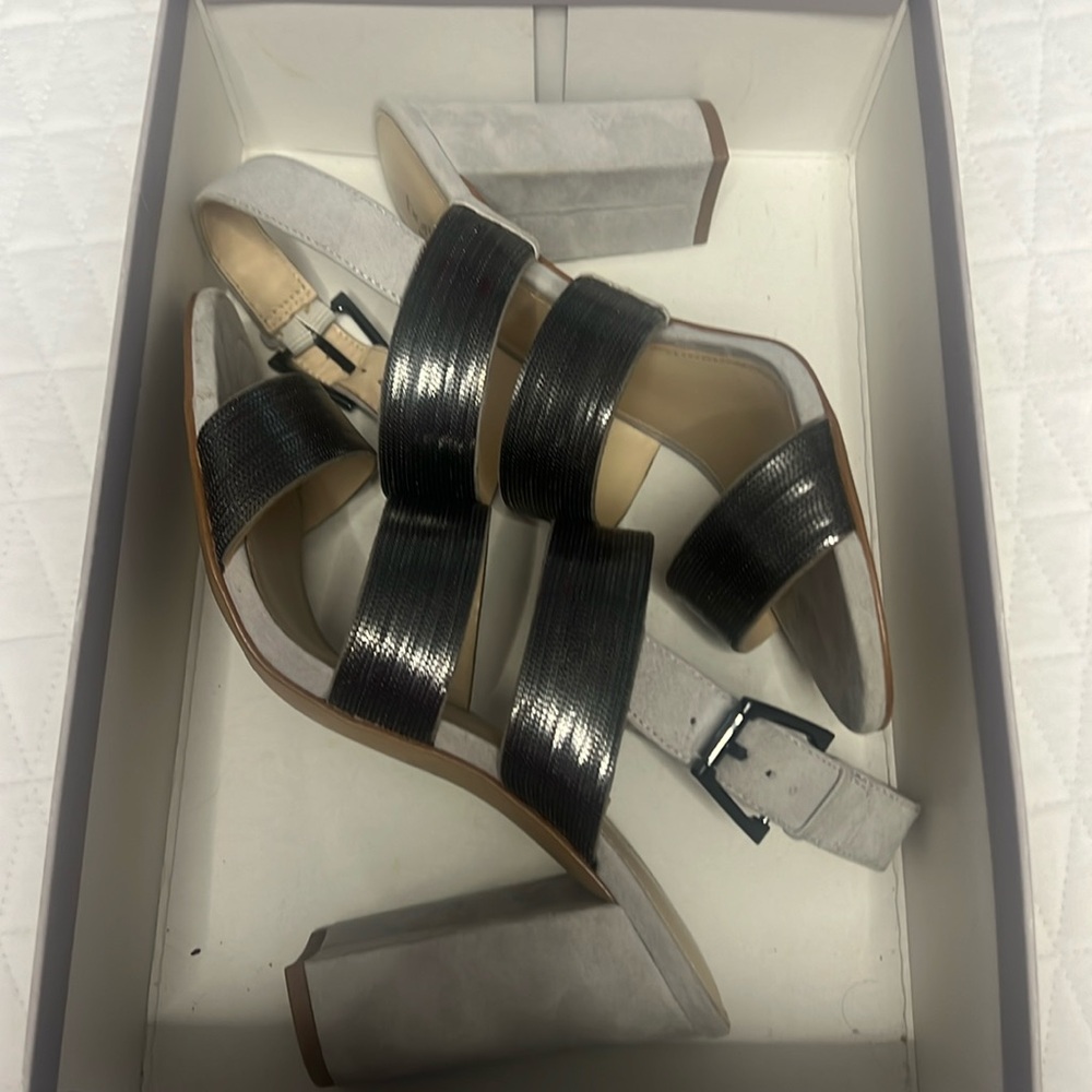 Burlier grey and silver sandal